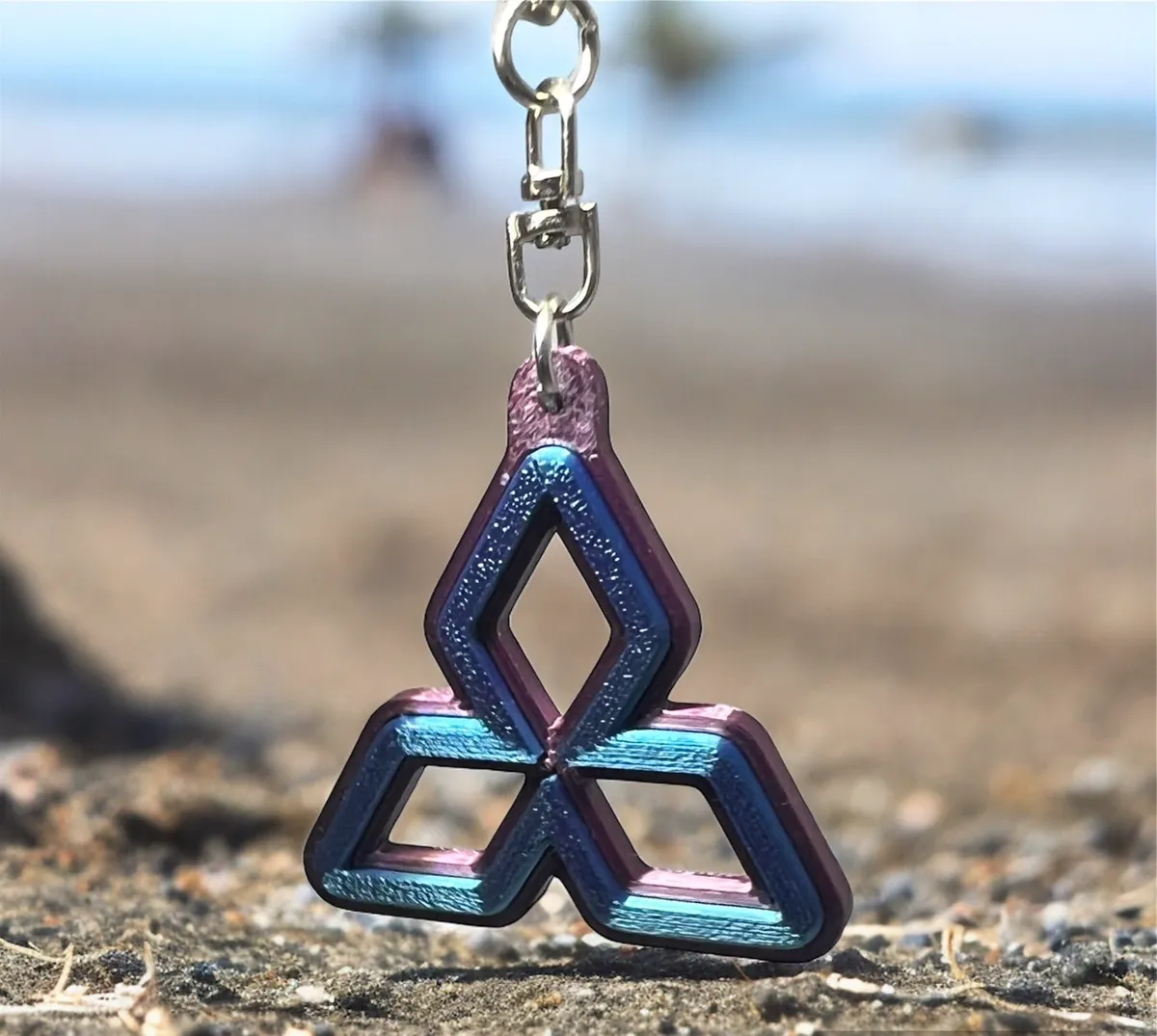 mitsubishi logo keychain