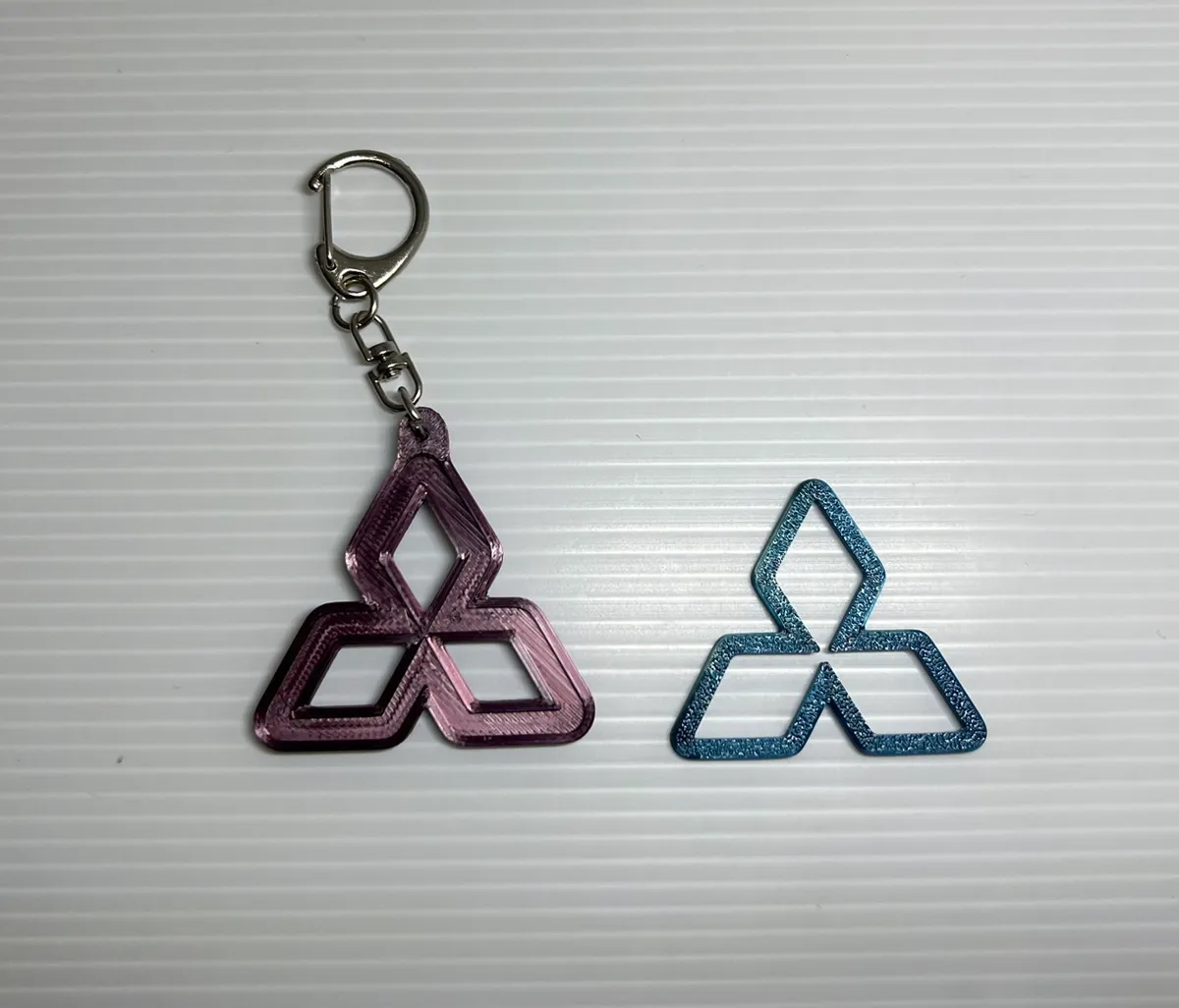 mitsubishi logo keychain, photo 3 of 3 - mitsubishi logo keychain Keychains