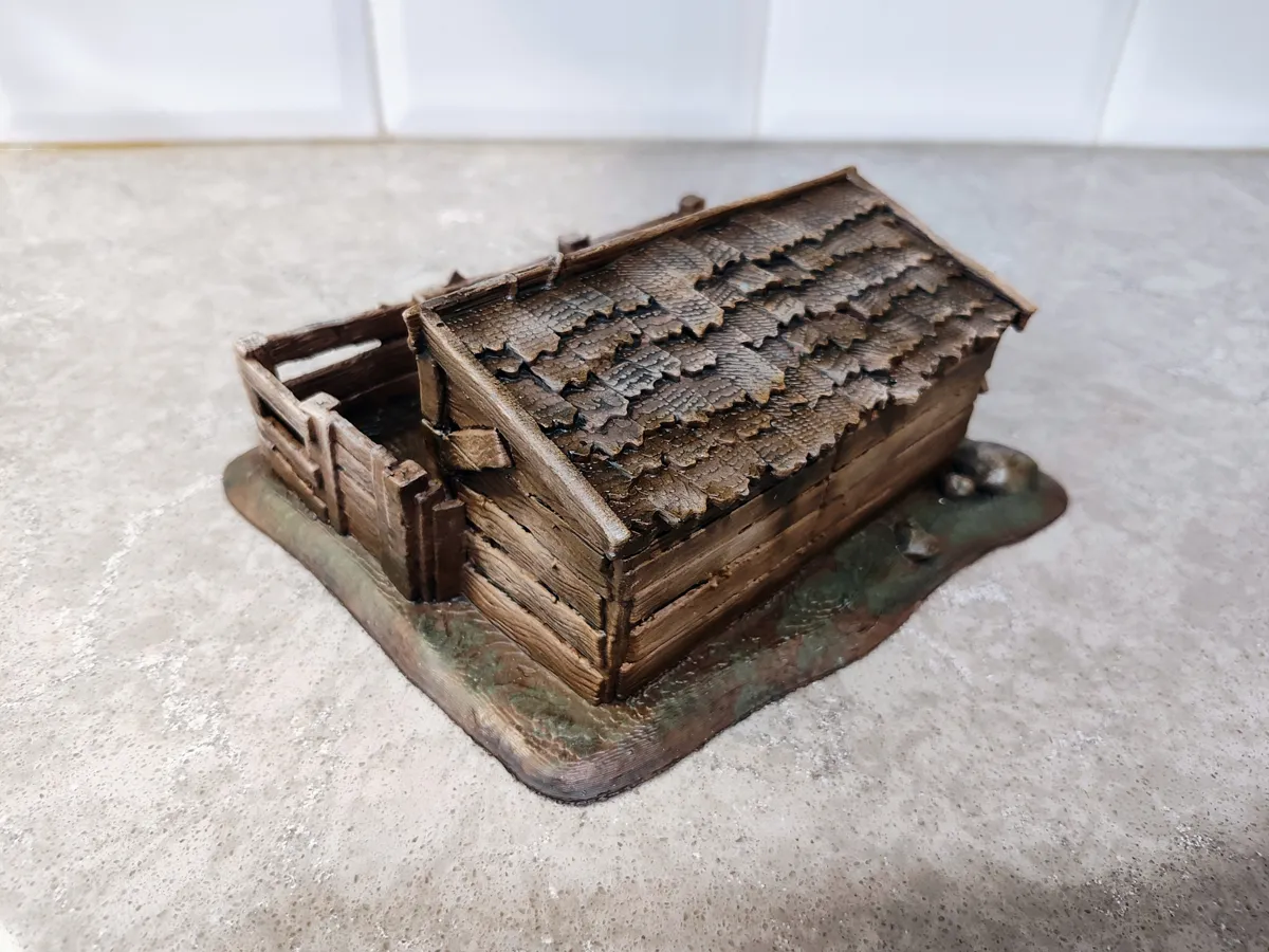 Gaming Terrain - Animal Pen, photo 4 of 4 - Buildings & Ruins, miniatures