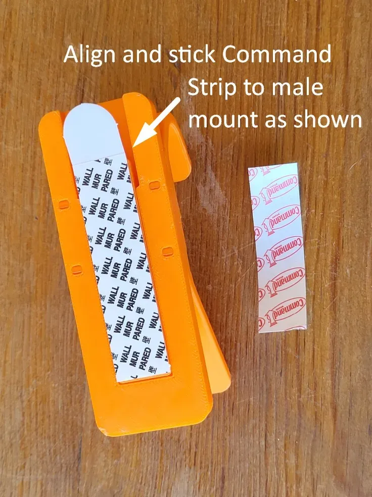 Command Strip Hook (Large), photo 3 of 4 - Command Strip Hook (Large) Storage & Organisation