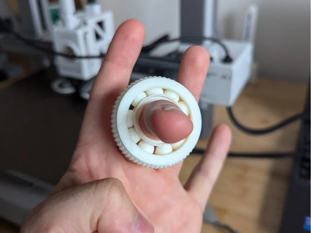 Smooth PETG Fidget Bearing Ring