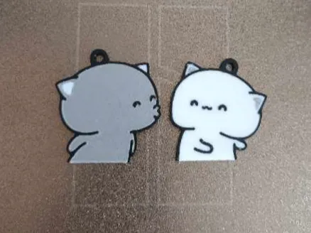 Kissing Cats keychain - Photo Keychains, in stock in India