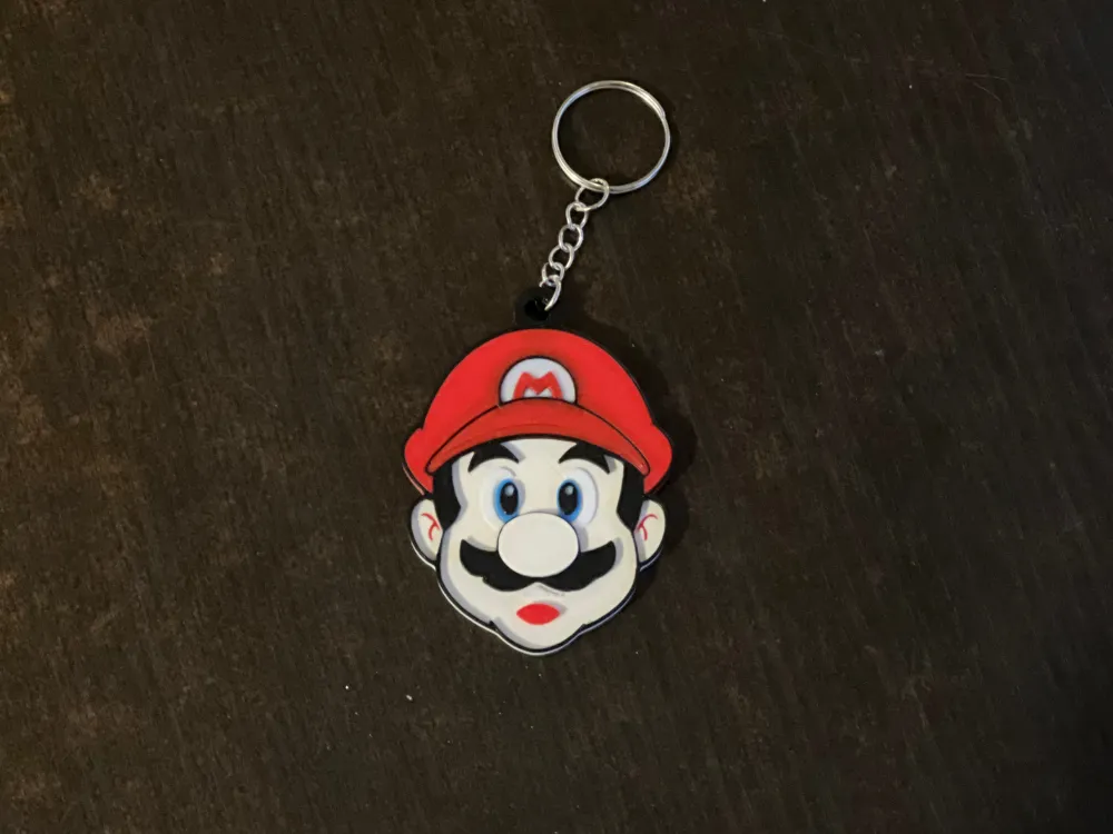 Super Mario Keyring / Keychain (Dual Sided) - Home Accents, in stock in India