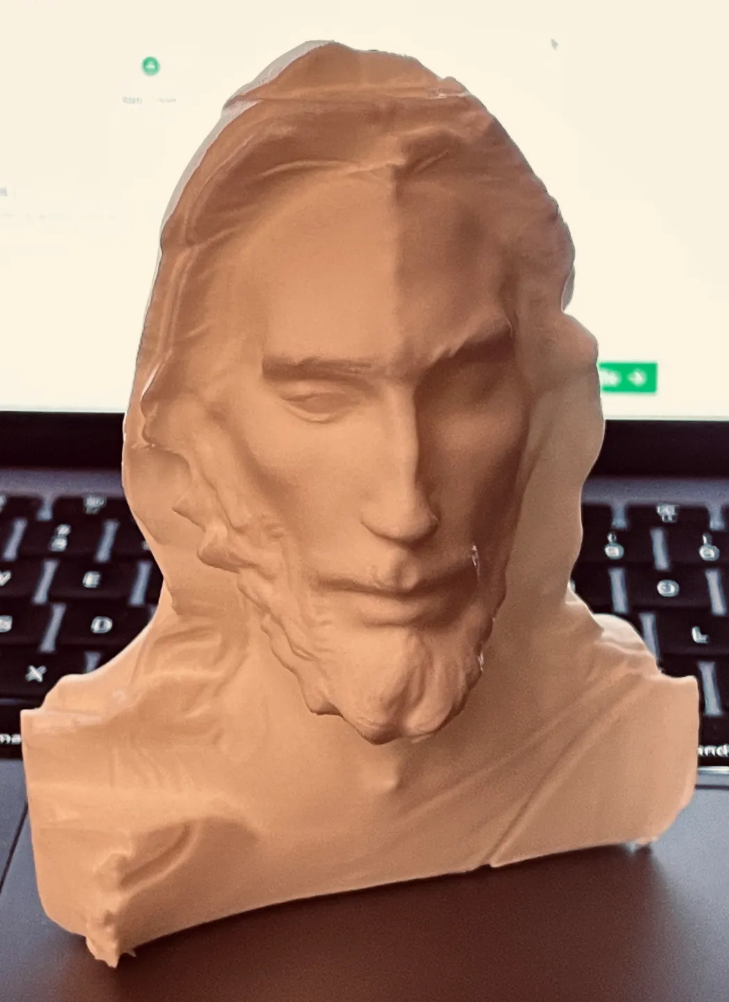 Shroud of Turin 3D Sculpture using app, photo 2 of 2 - Shroud of Turin 3D Sculpture using app Generative Art