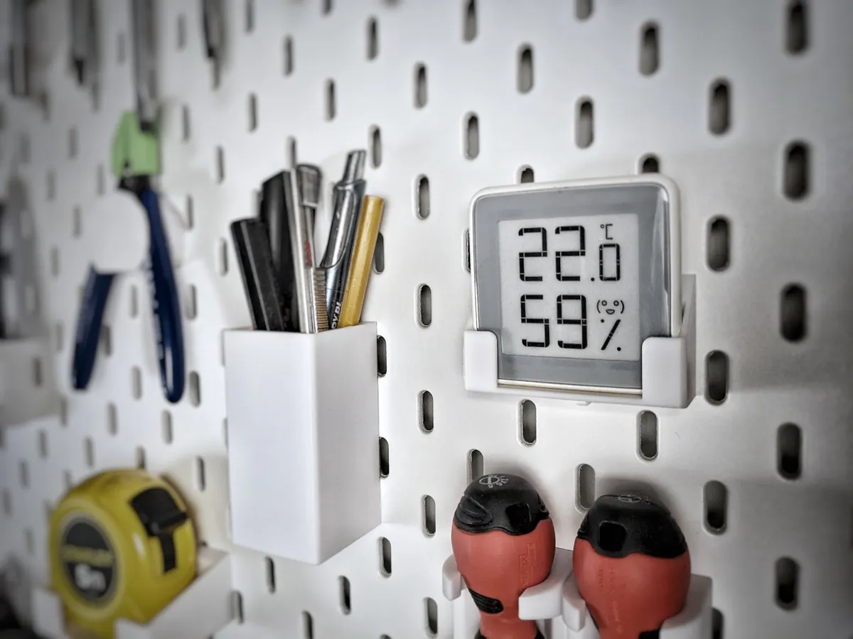 Container 40x40x80mm for Skadis Pegboard, photo 3 of 4 - Container 40x40x80mm for Skadis Pegboard Storage & Organisation