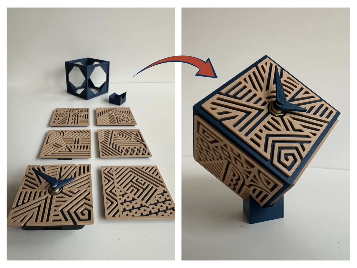 Modular Clock Cube - Decor, in stock in India
