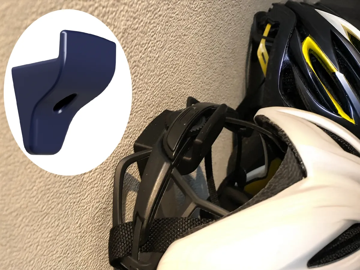 Bicycle Helmet Wall Hook / Fahrradhelm Wandhaken