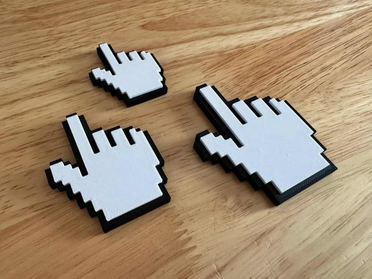 8-Bit Pointer Cursor Fridge Magnet, photo 2 of 3 - 8-Bit Pointer Cursor Fridge Magnet Household
