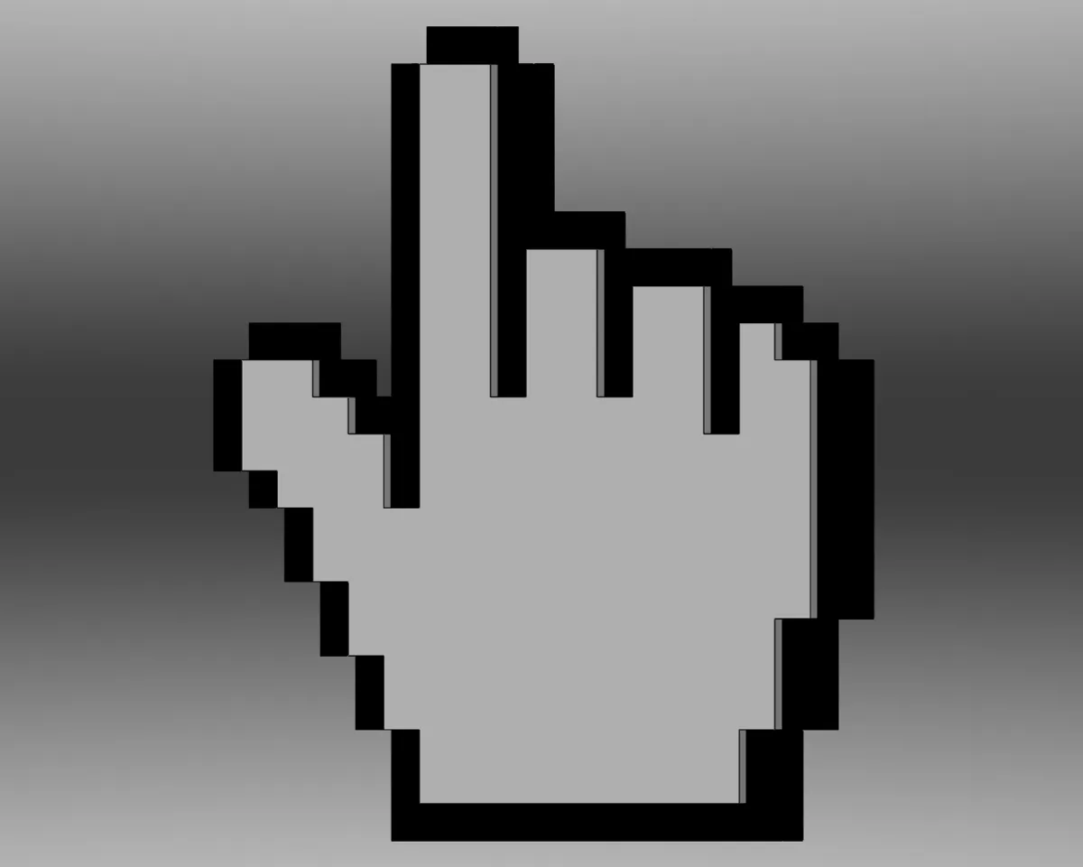 8-Bit Pointer Cursor Fridge Magnet, photo 3 of 3 - 8-Bit Pointer Cursor Fridge Magnet Household
