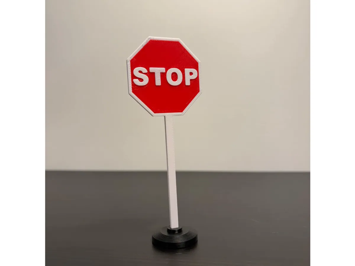 Mini Stop sign toy