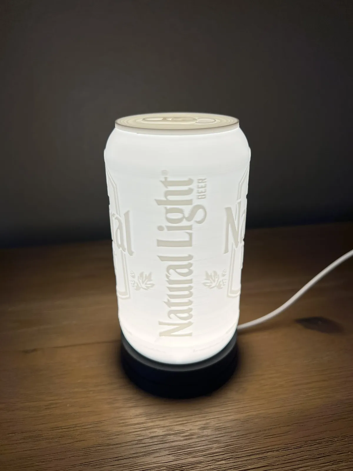 Natural (Natty) Light Beer Can (Lighted Litho), photo 4 of 4 - Natural (Natty) Light Beer Can (Lighted Litho) Kitchen & Dining