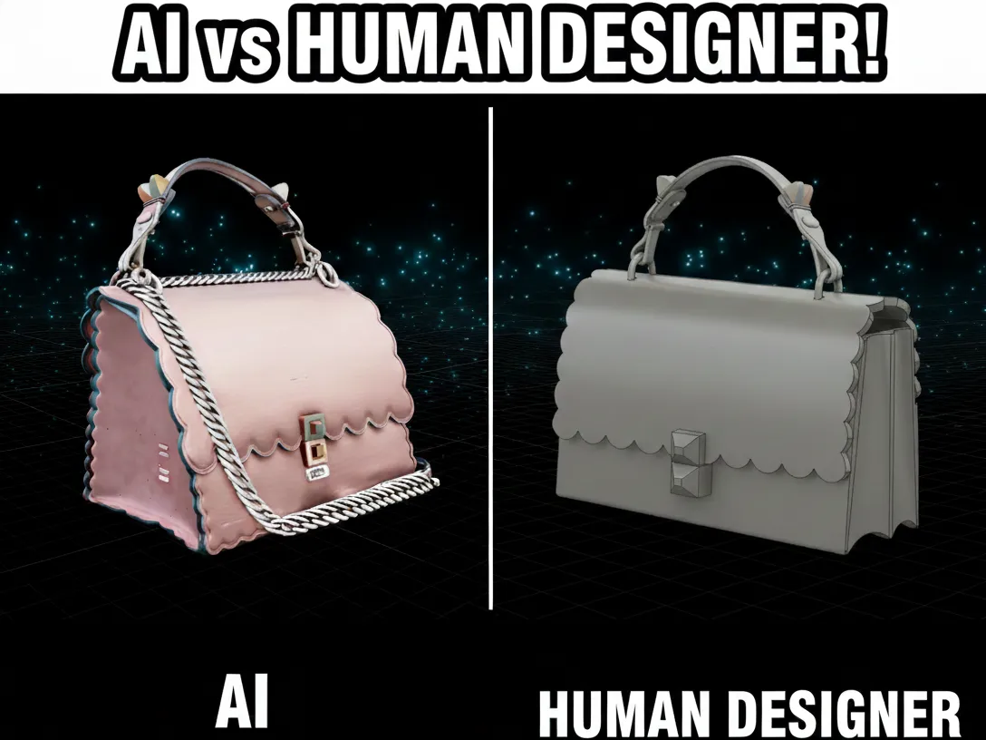AI vs Human Designer: Fendi Kan Scallop Purse