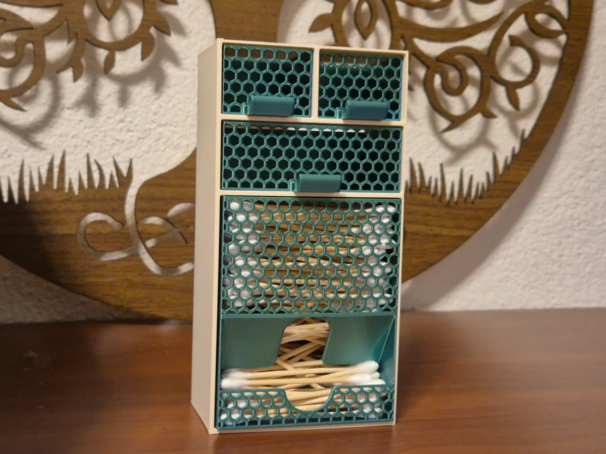 Honeycomb Q-Tip Dispenser