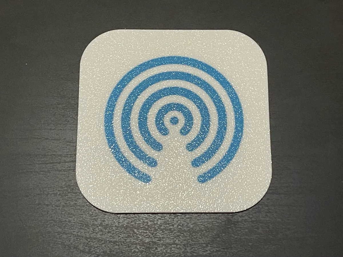 AirDrop App Icon for iPhone Coaster