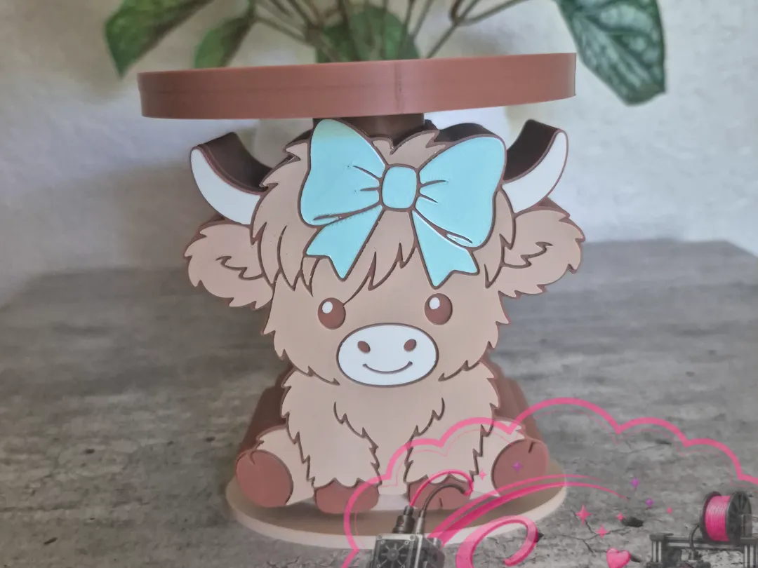 Highland Cow Candle/Plant Holder