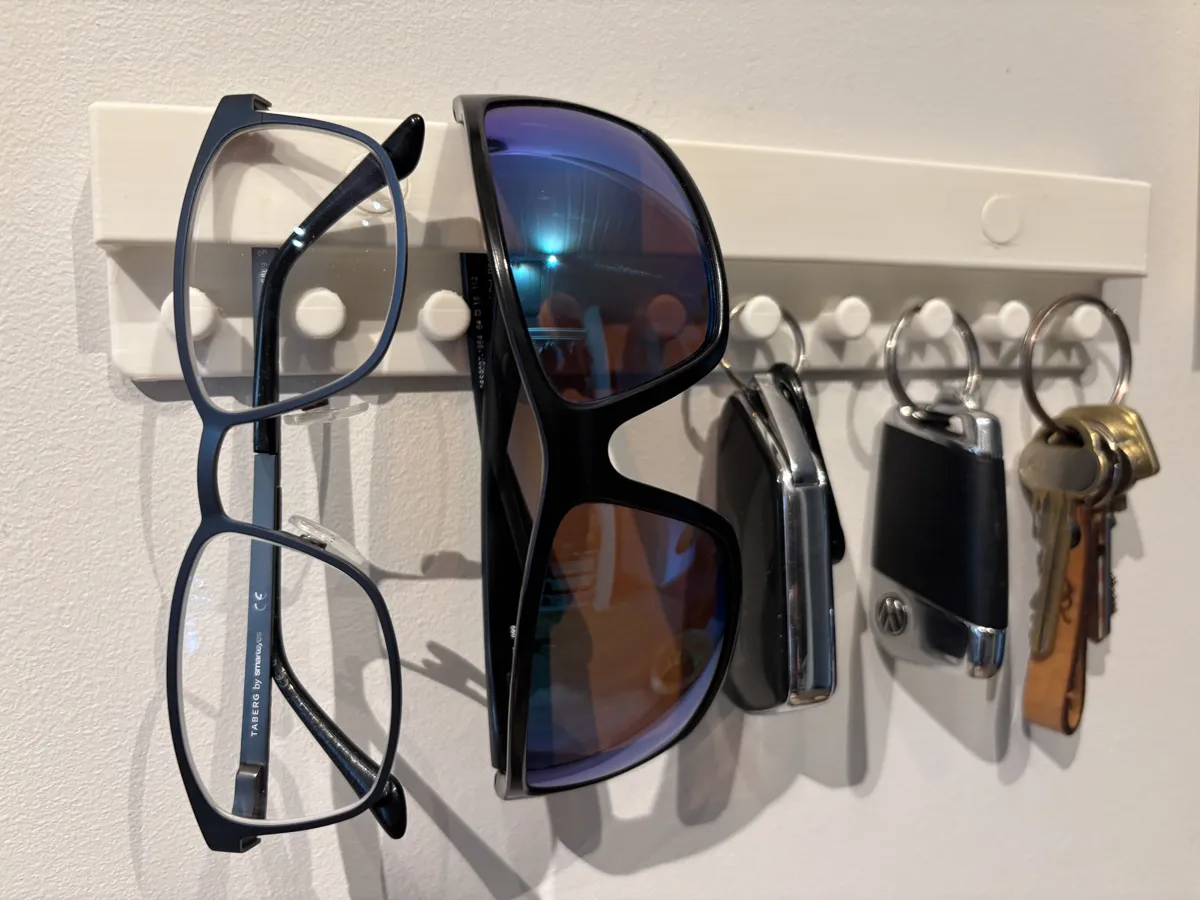 Key & Sunglasses Holder, Wall Mounted Organizer, photo 2 of 4 - Key & Sunglasses Holder, Wall Mounted Organizer Household