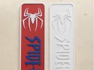 Spiderman bookmark - multicolor and single color - Character Bookmarks, in stock