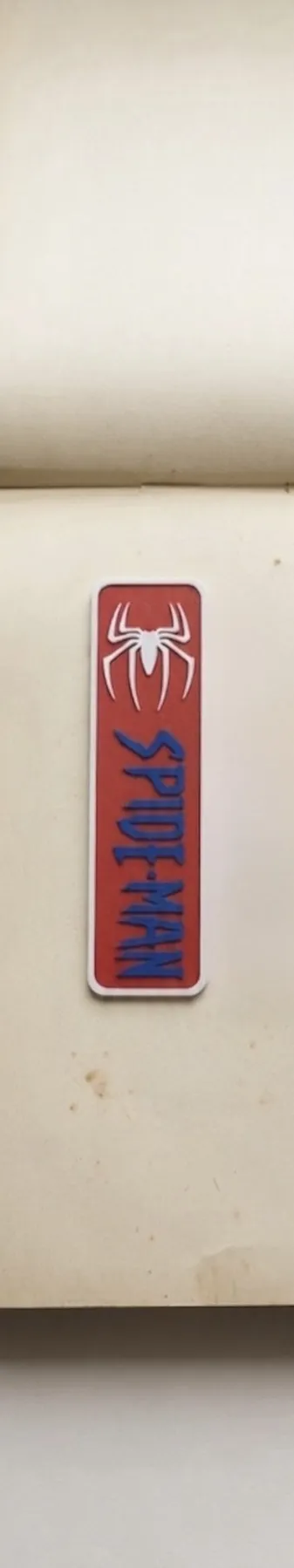 Spiderman bookmark - multicolor and single color, photo 3 of 4 - Spiderman bookmark - multicolor and single color Desk & Office