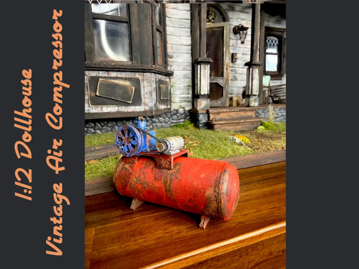 1:12 Scale Miniature Vintage Air Compressor - Other Miniatures, in stock in India