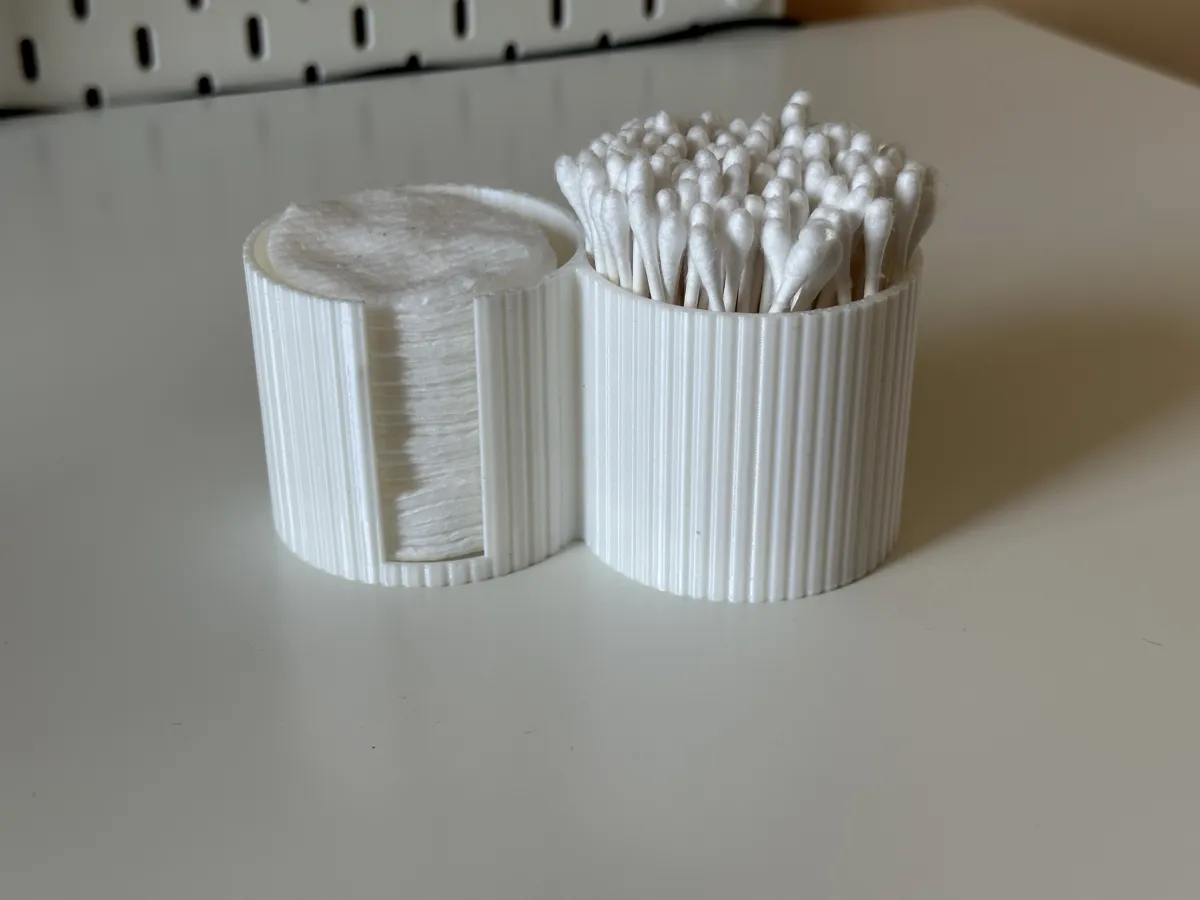 Cotton Pad and Q-Tip Organizer, photo 2 of 3 - Cotton Pad and Q-Tip Organizer Bath & Personal Care