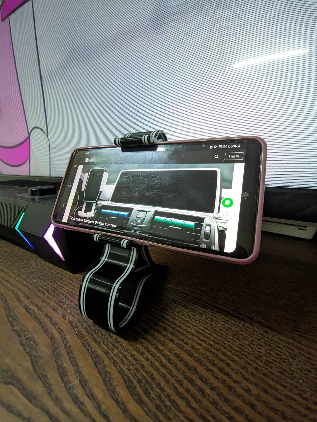 Sturdy Dashboard Phone Holder Clip, photo 2 of 4 - Sturdy Dashboard Phone Holder Clip Tools