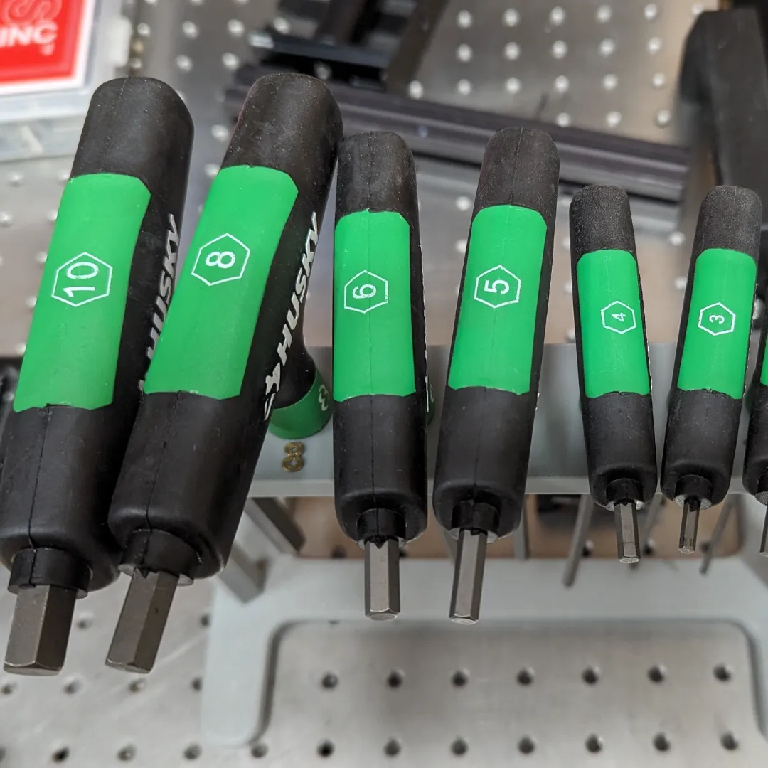 T-Handle Allen Key Organizer Rack