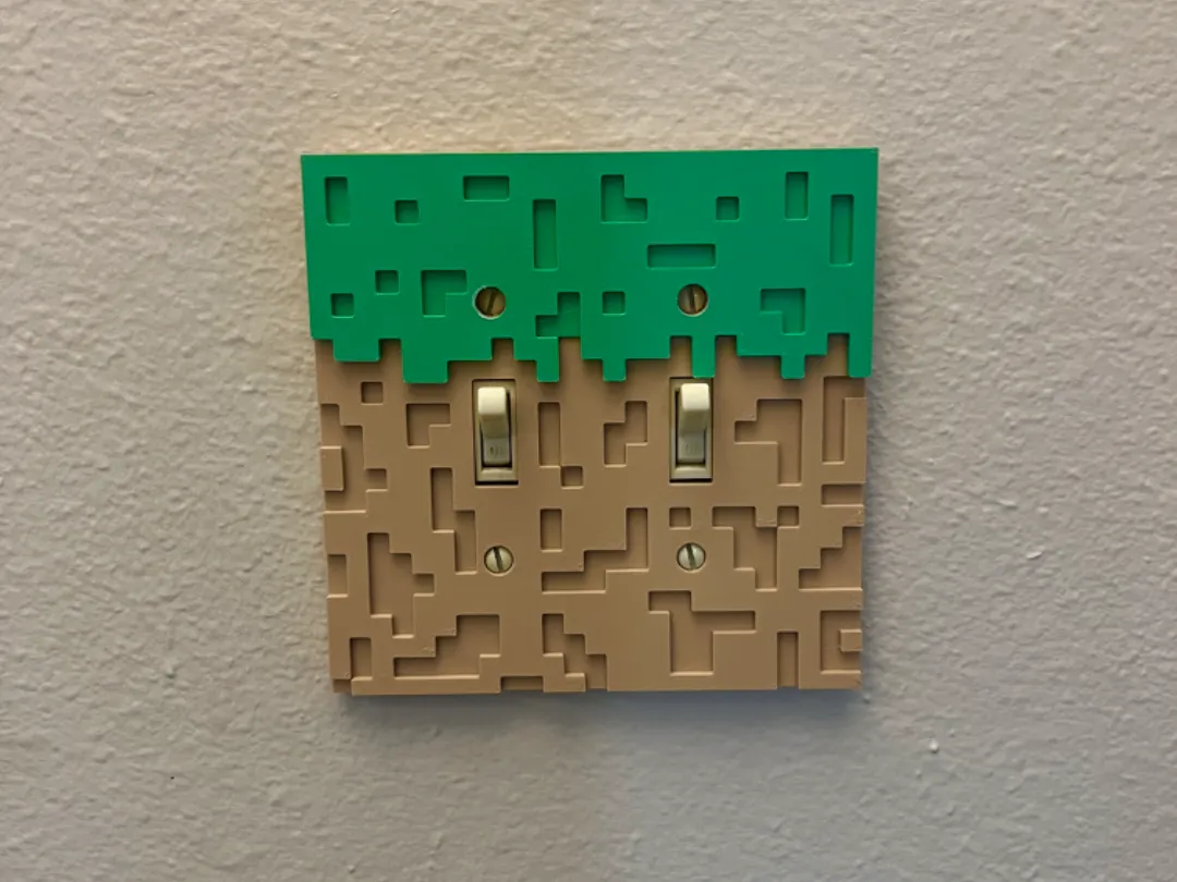 Minecraft Light Switch Cover