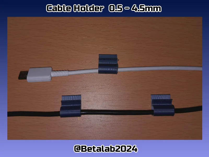 Cable Holder for cable diameter 0.5 - 4.5 mm - Cable Clips & Holders, in stock