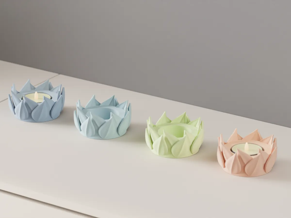 Tealight Holder. Floral Style LED Candle Stand - Tealight Holders, in stock
