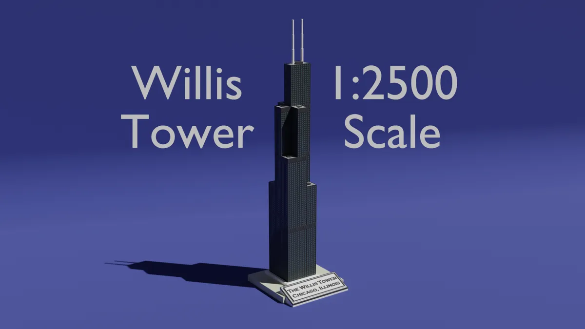 Willis Tower Scale Model Display