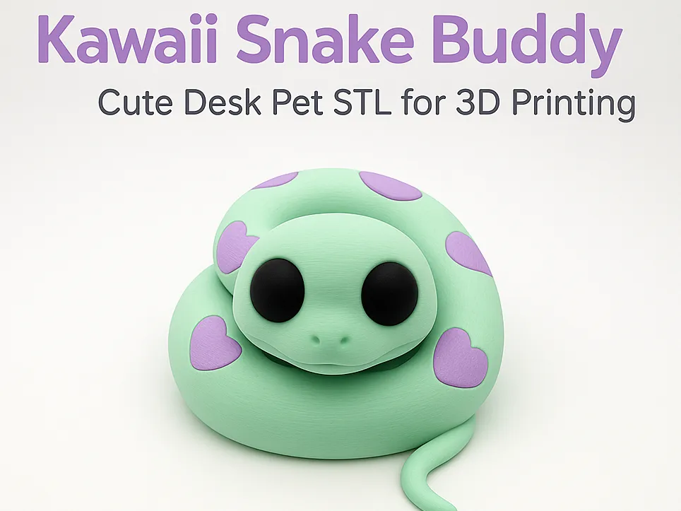 Kawaii Snake mothers day, Cute Desk Pet
