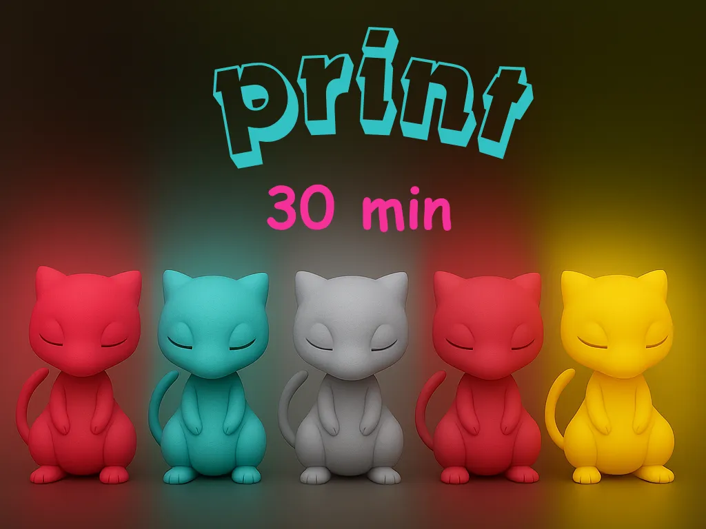Little Mew Pokemon - keychain
