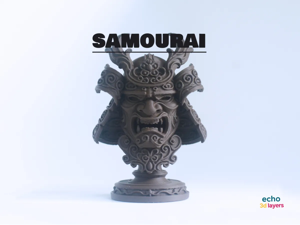 samurai mask bust