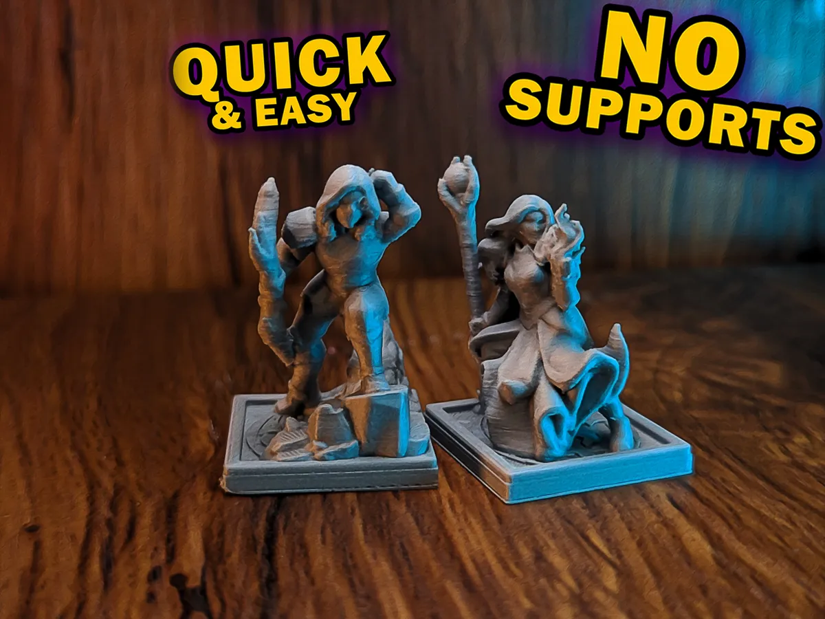Female Wizard & Ranger - PC miniatures
