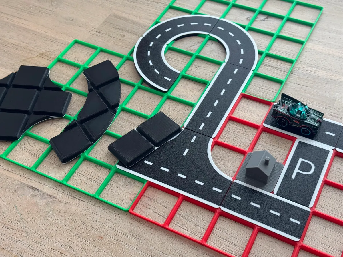 Gridfinity Based Car Track