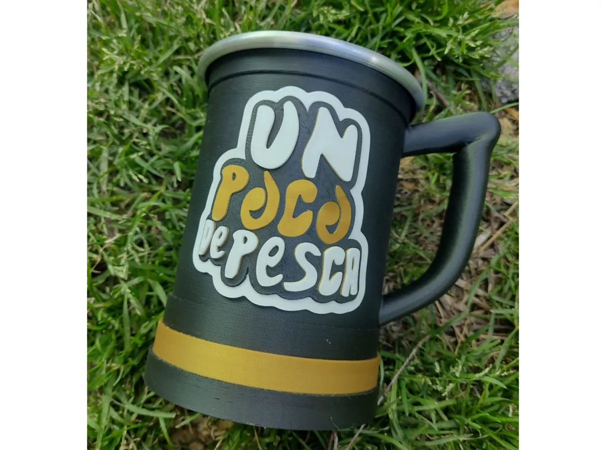 Fishing Logo Emblem for 500ml Mug