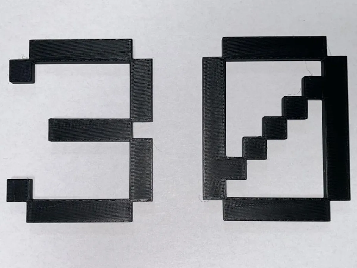 Pixel Font House Numbers