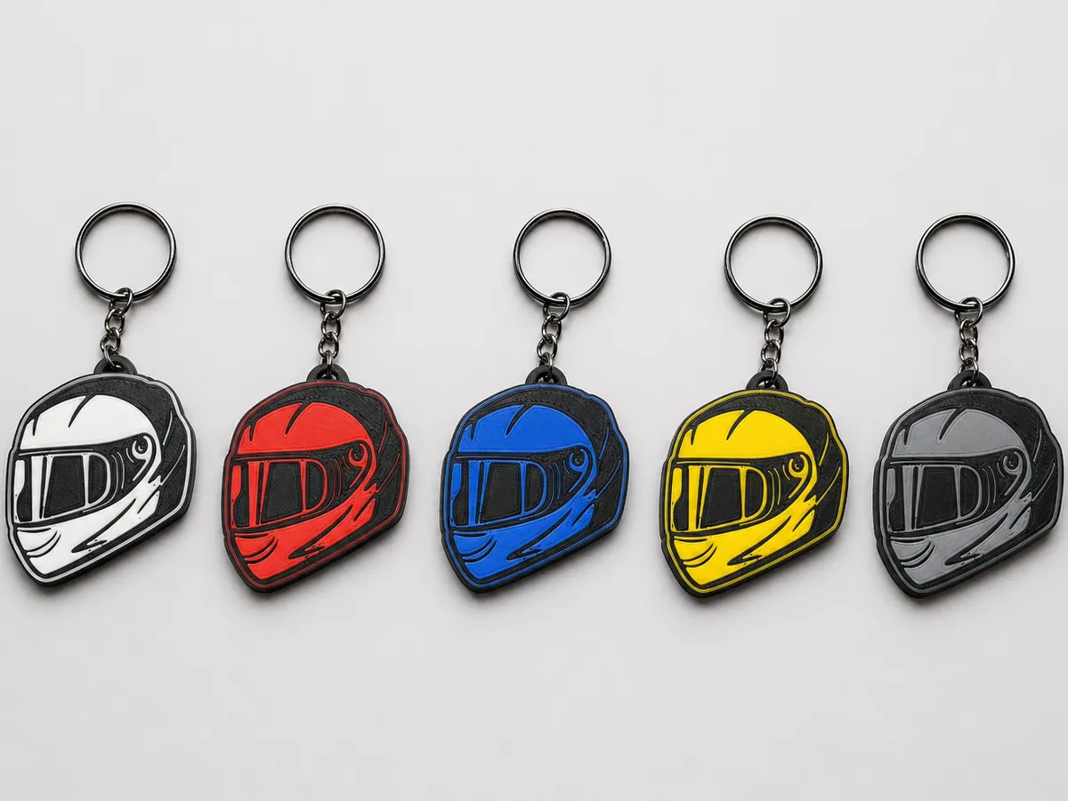 motorcycle helmet keychain