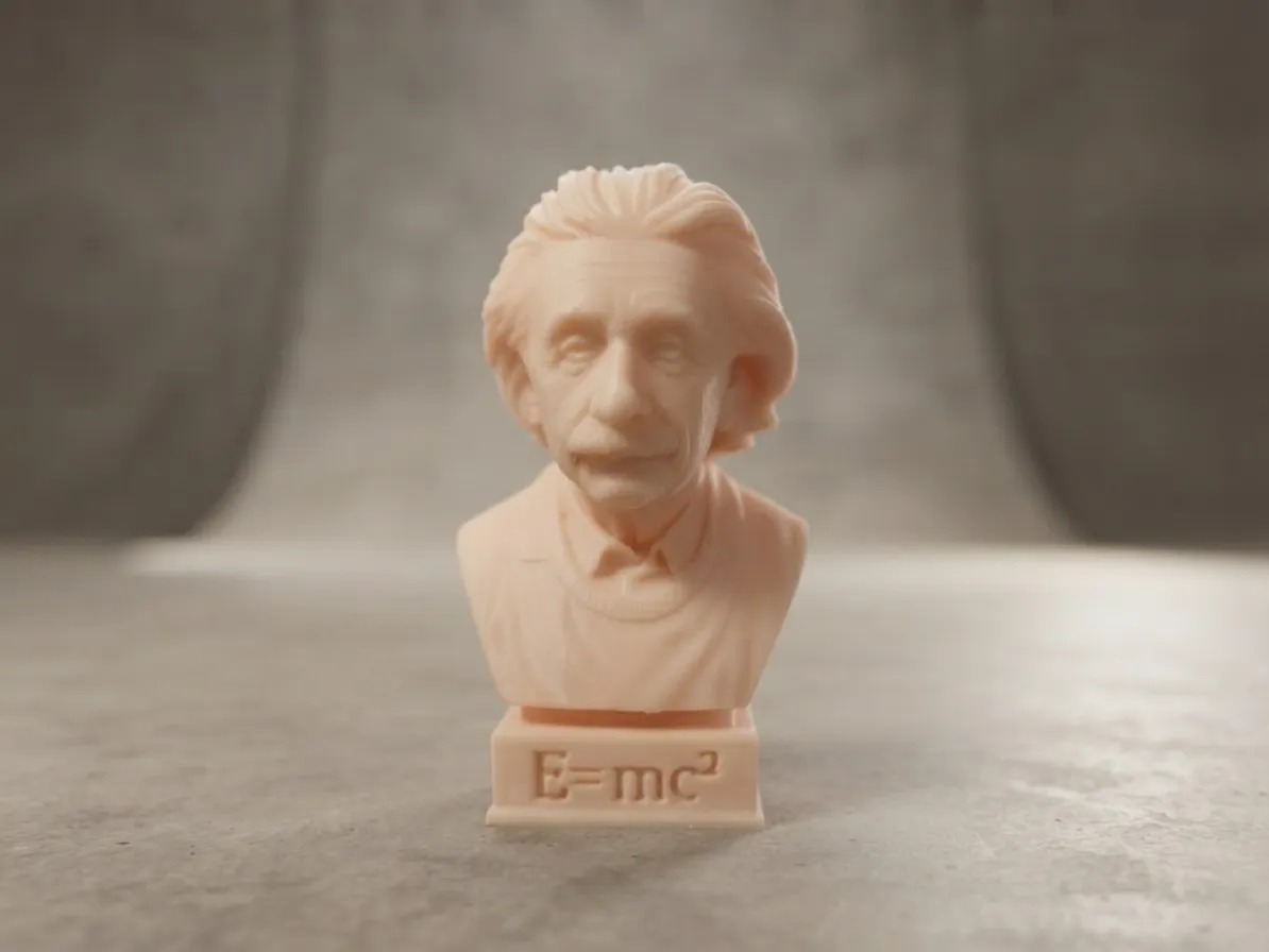 Albert Einstein Bust Detailed Sculpture