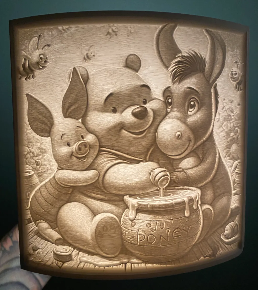 winnie the pooh - Photo Art & Lithophanes, in stock in India