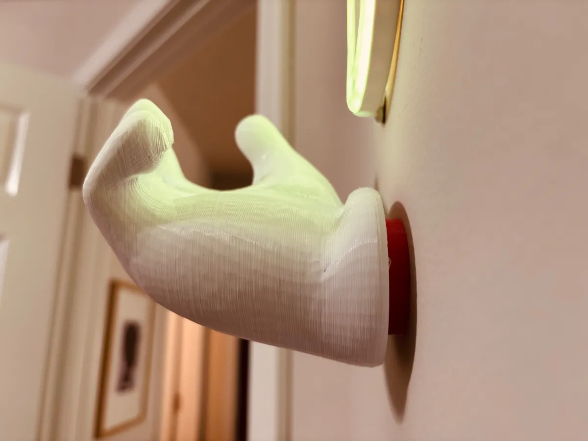 Mario Hand Wall Hook, photo 3 of 4 - Mario Hand Wall Hook Storage & Organisation
