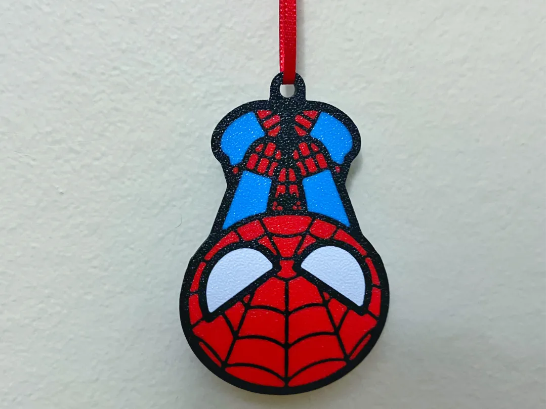 Spiderman hanging ornament