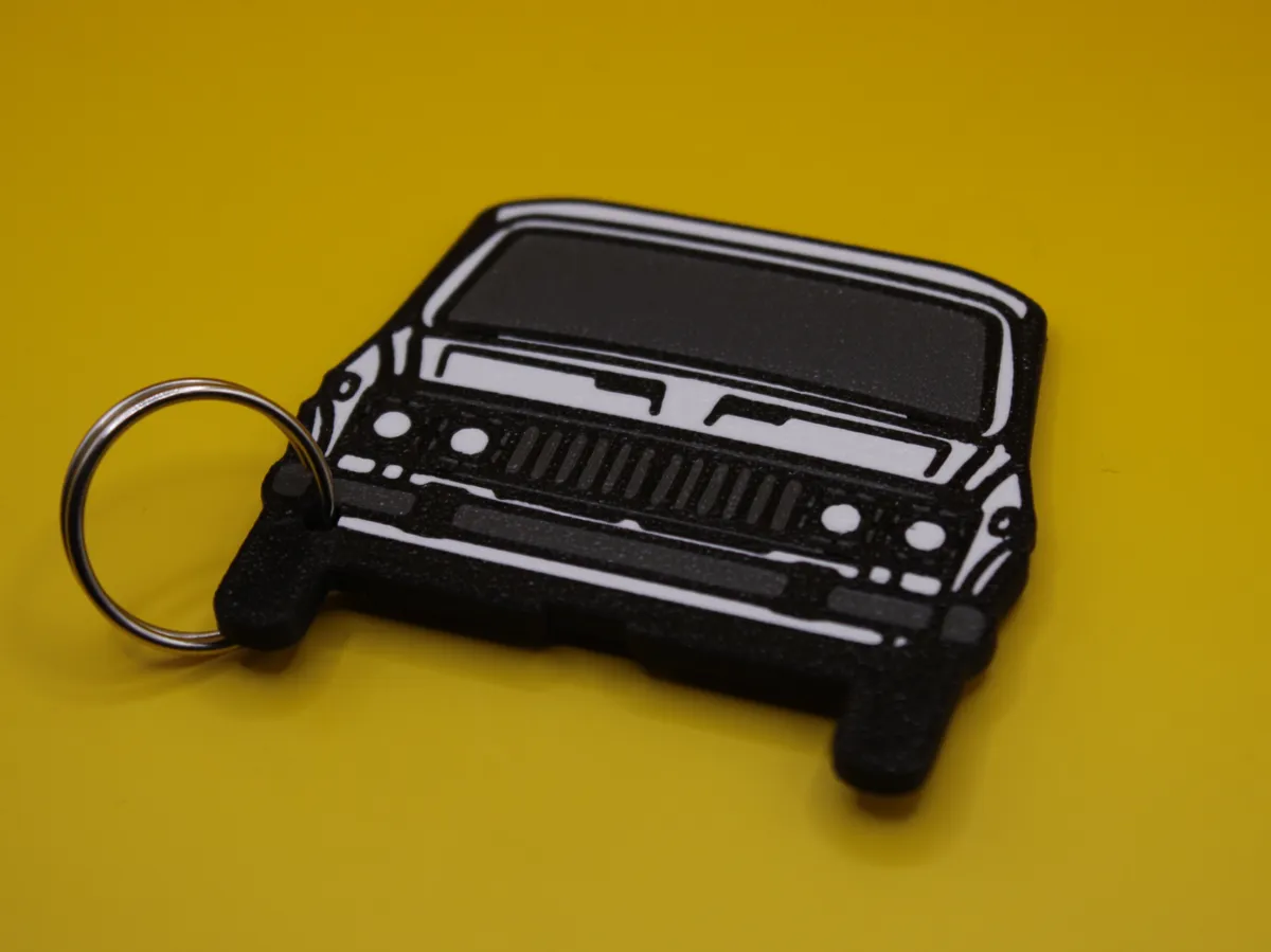 Car keychain Lada 1500s - front - 2D Art, in stock in India