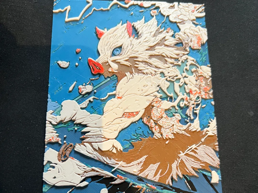 Demon Slayer - Inosuke HueForge - Anime Photo Art, in stock