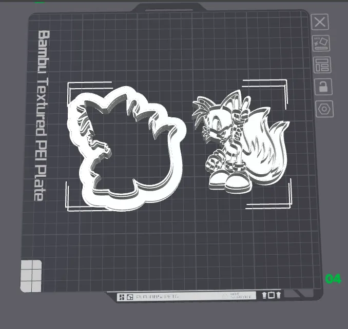 Sonic the Hedgehog Tails Cookie Cutter
