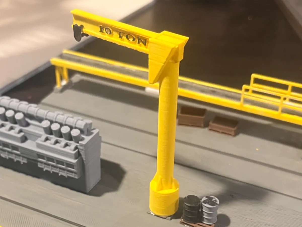 HO scale 10 ton jib crane