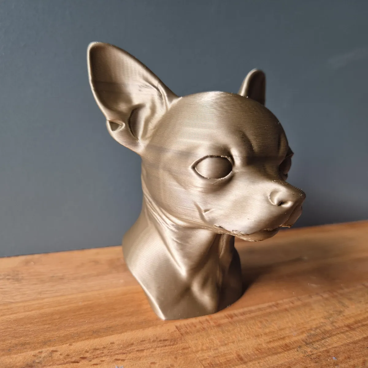 Chihuahua Bust, Realistic Dog Sculpture - Classical Busts & Heads, in stock