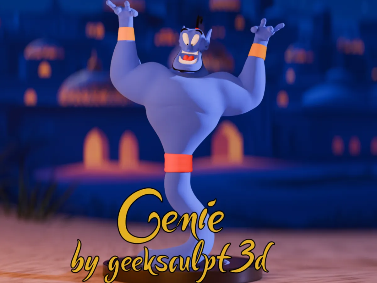 Aladdin Genie Fan Art Figurine for Fun & Display