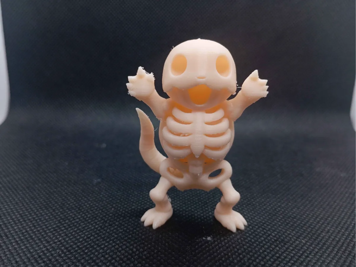 Squirtle Skeleton Toy Figure Pokemon Inspired