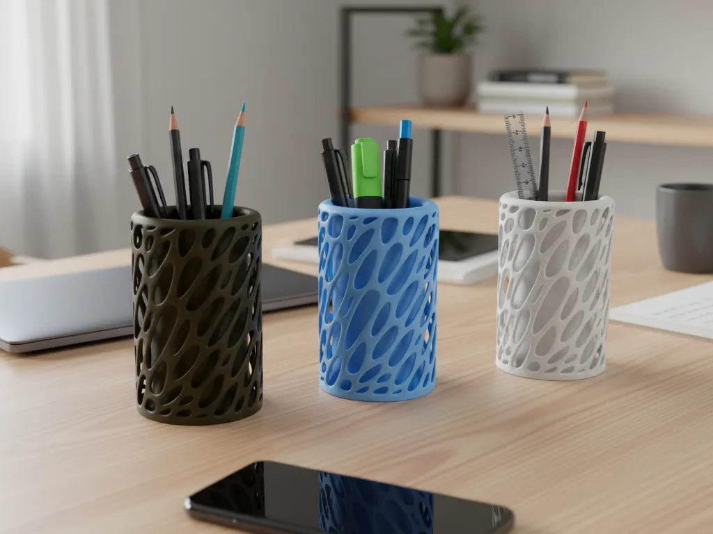 voronoi pen holder